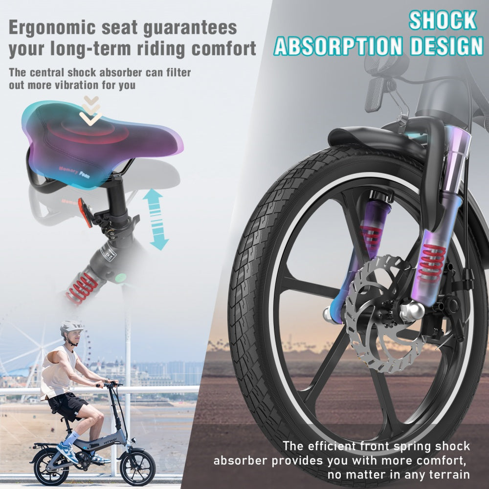 HTWAY BK2 Folding Electric Bike