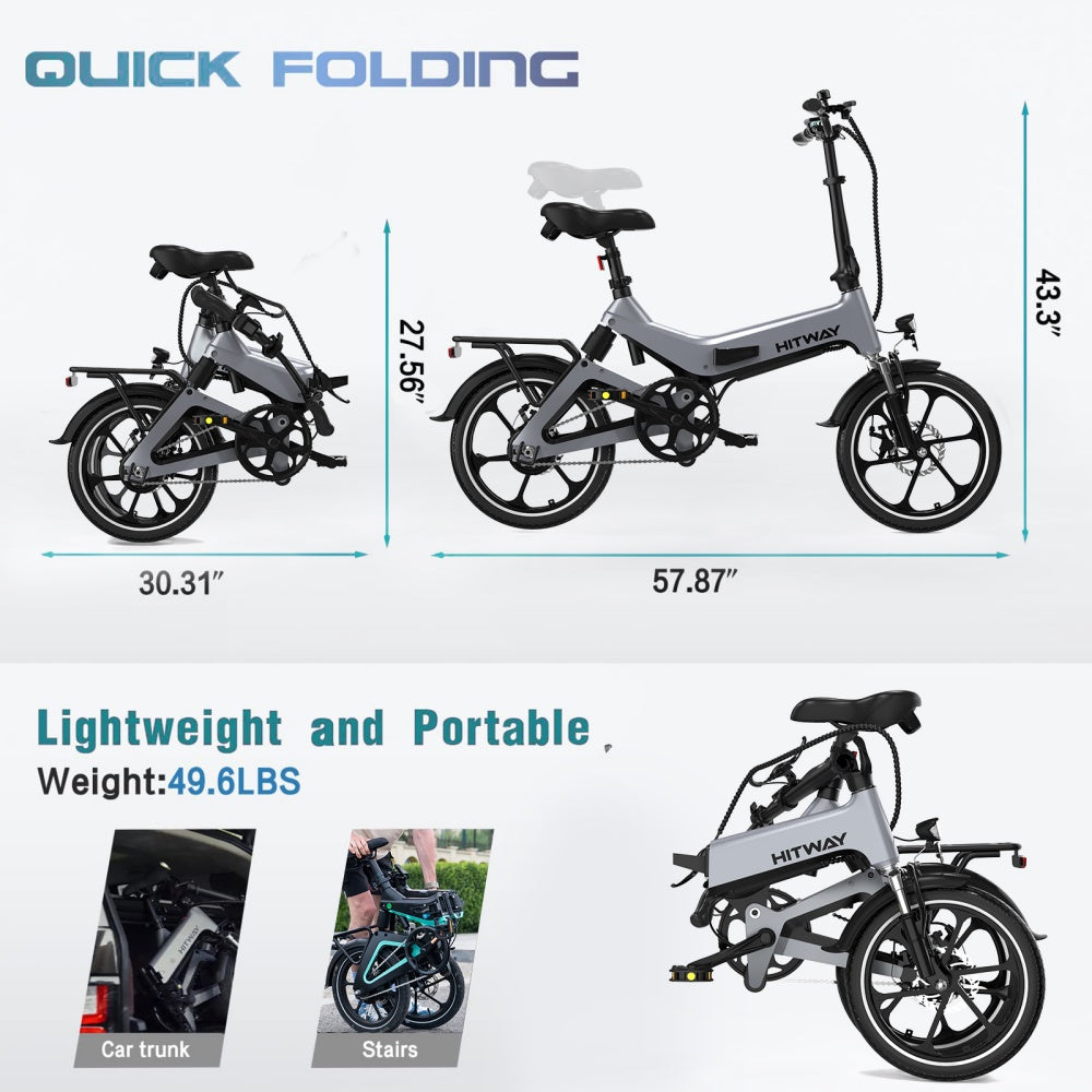 HTWAY BK2 Folding Electric Bike