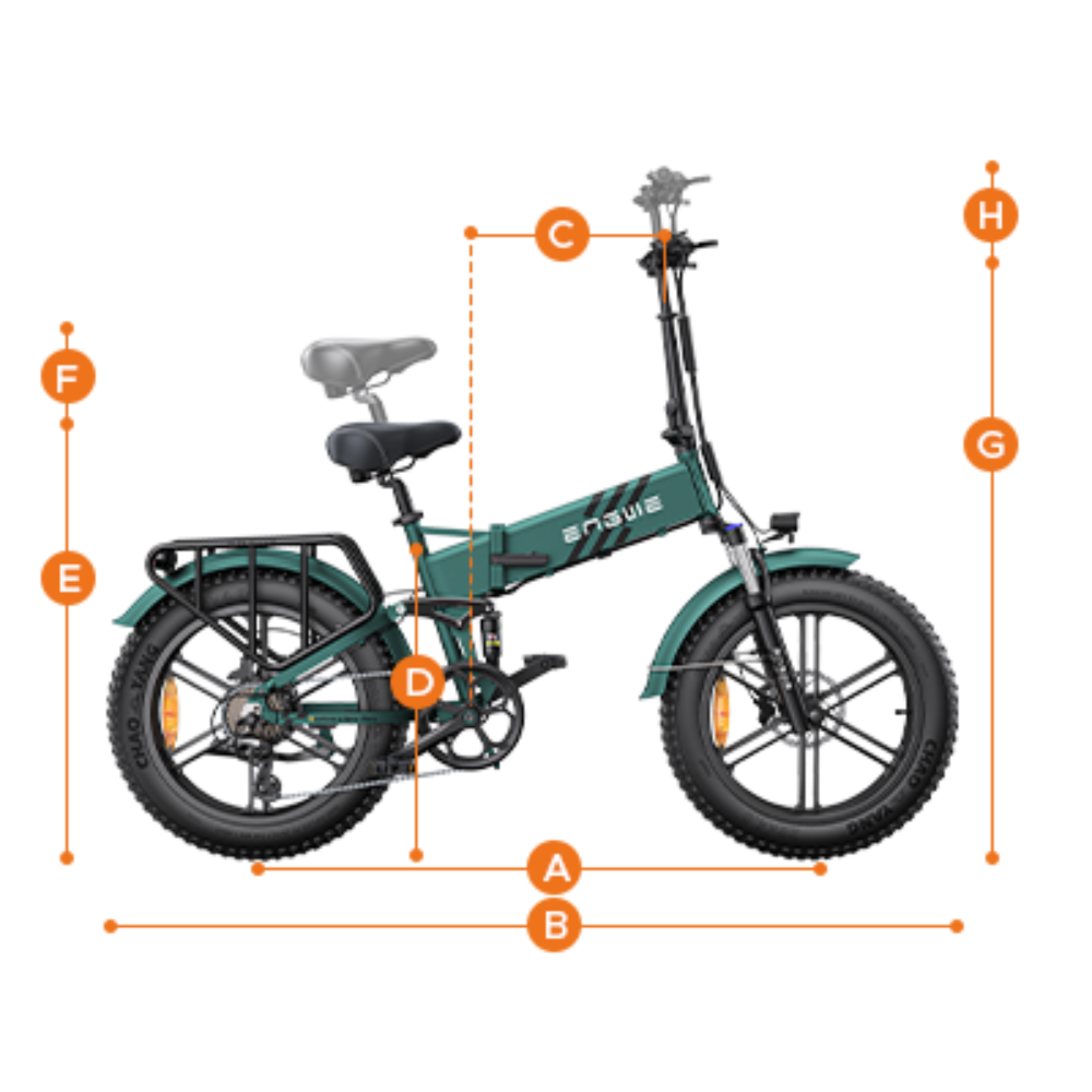 ENGWE ENGINE PRO 2.0 1200W Folding Fat Tire E-bike