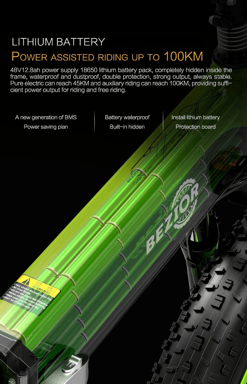 BEZIOR X1500 Folding Mountain Electric Bike 1500W