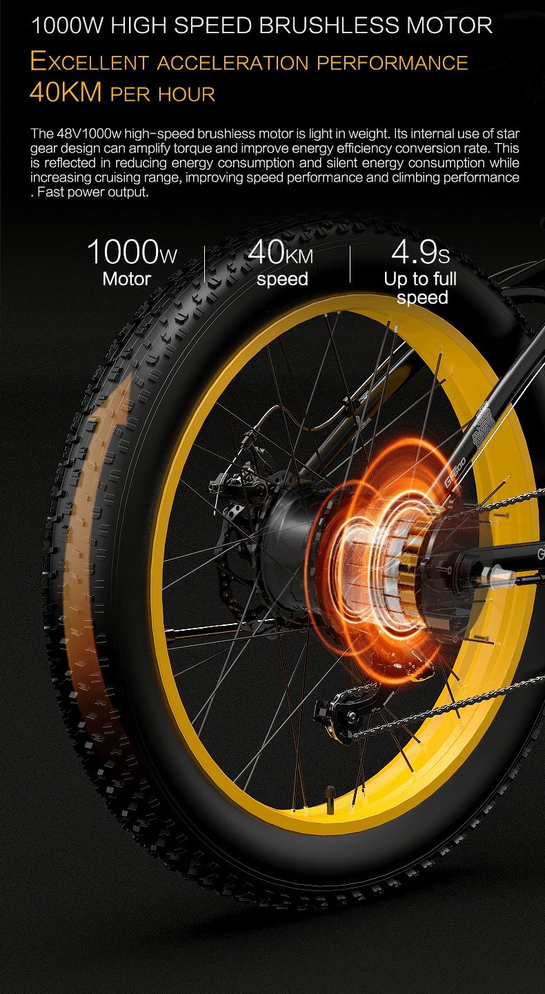 GOGOBEST GF600 Off Road Electric Bike 1000W